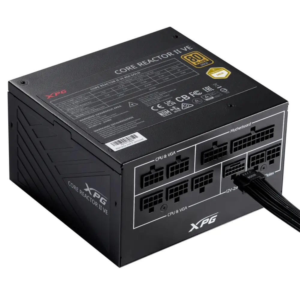 XPG COREREACTOR II VE 650W unidad de fuente de alimentación 24-pin ATX ATX Negro - detalle