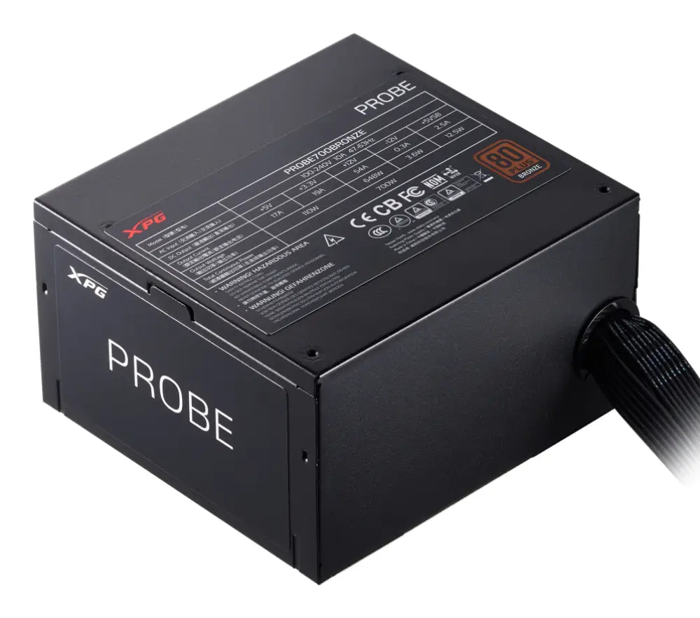 XPG PROBE 700 BRONZE unidad de fuente de alimentación 700 W 20+4 pin ATX ATX Negro - detalle