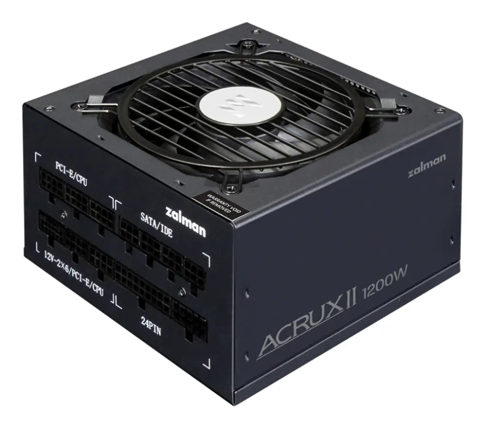 Zalman ACRUX II unidad de fuente de alimentación 1200 W 24-pin ATX ATX Negro