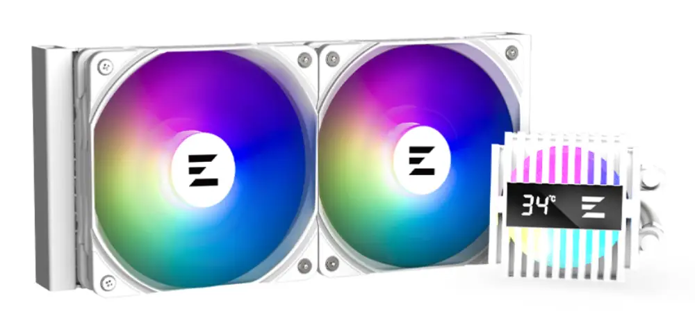 Zalman ALPHA2 A24 WHITE sistema de refrigeración para ordenador Procesador Sistema de refrigeración líquida todo en uno 12 cm Blanco - detalle