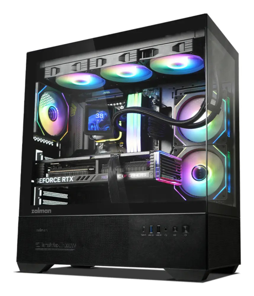 Zalman CHRONIX BLACK Midi Tower Negro - detalle