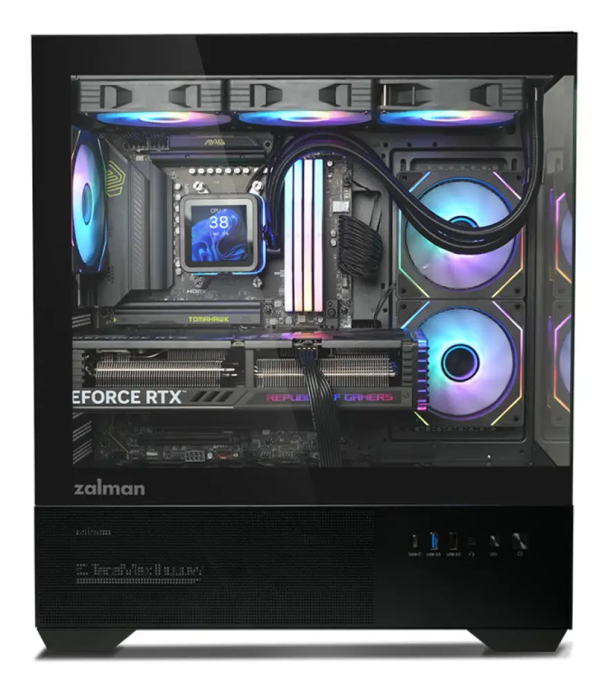 Zalman CHRONIX BLACK Midi Tower Negro - detalle