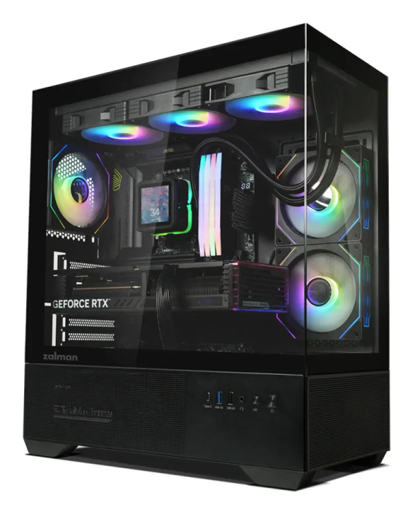Zalman CHRONIX BLACK Midi Tower Negro - detalle