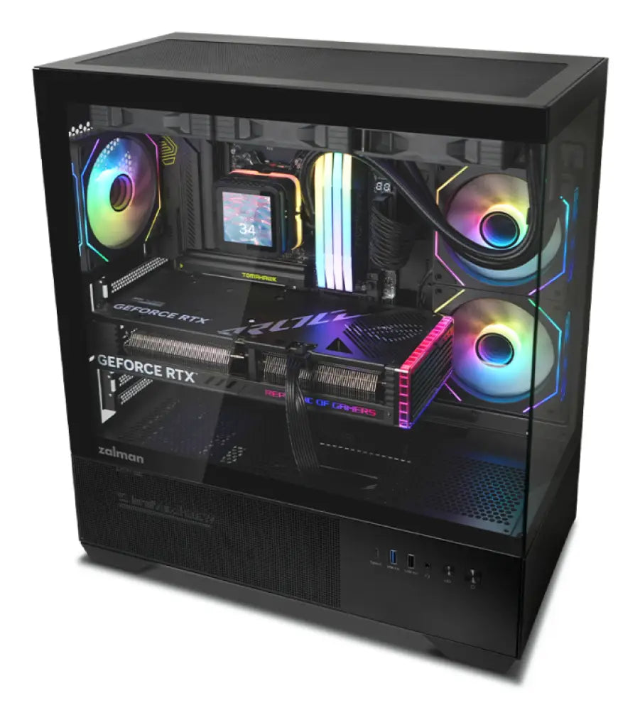 Zalman CHRONIX BLACK Midi Tower Negro - detalle