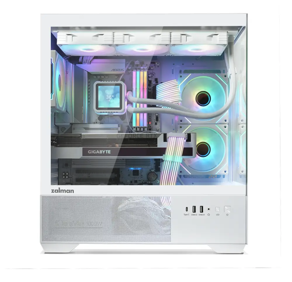 Zalman CHRONIX WHITE Midi Tower Blanco - detalle