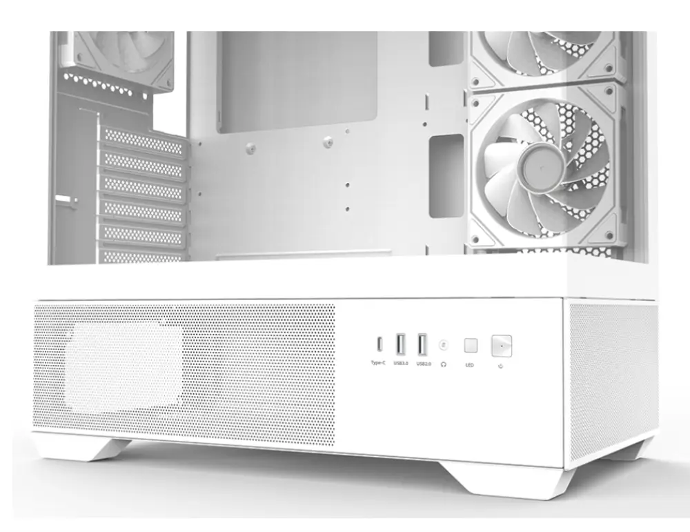 Zalman CHRONIX WHITE Midi Tower Blanco - detalle