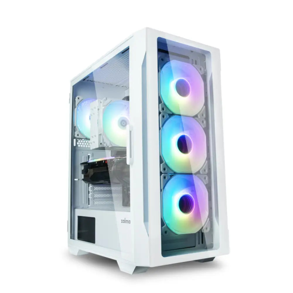 Zalman I3 NEO TG WHITE carcasa de ordenador Midi Tower Blanco - detalle