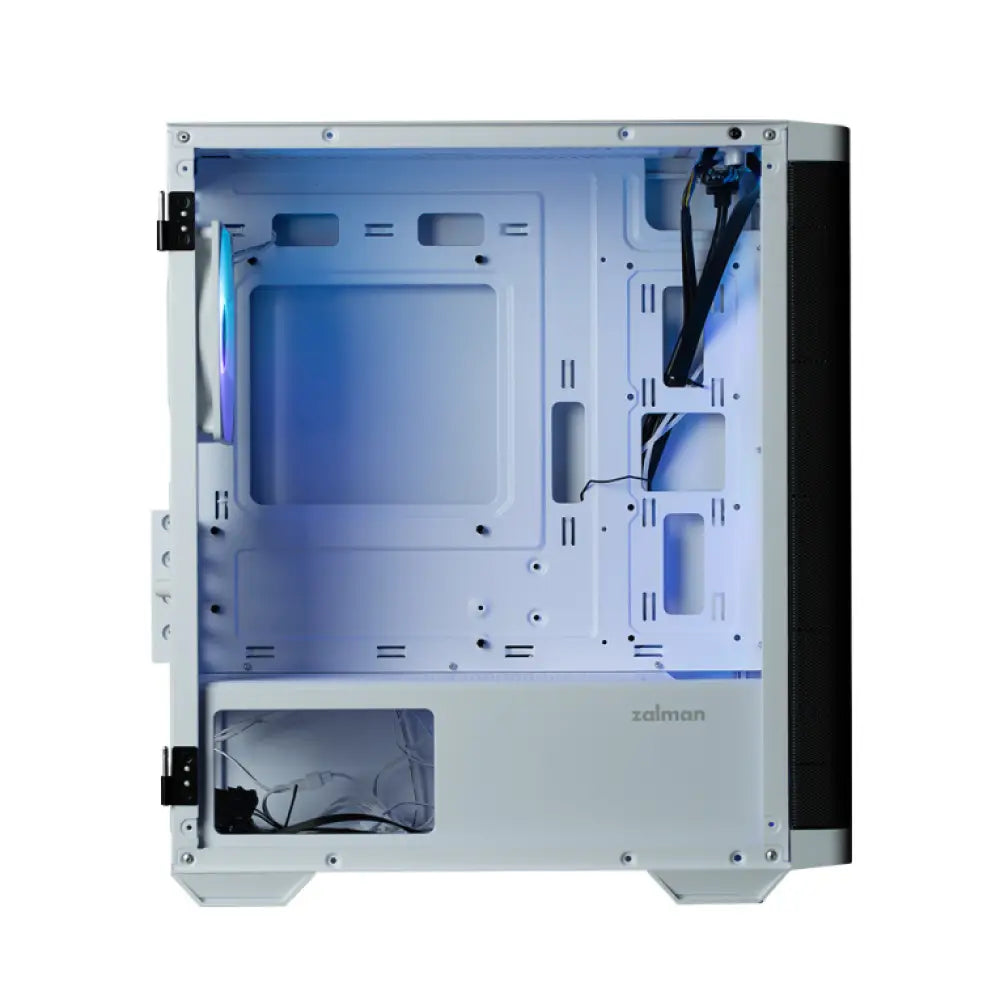 Zalman M4 WHITE carcasa de ordenador Mini Tower Negro. Blanco - detalle