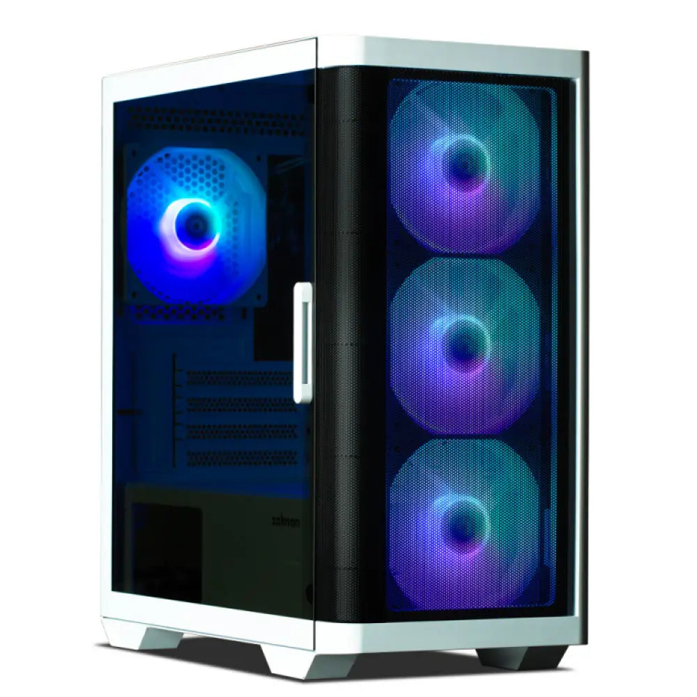 Zalman M4 WHITE carcasa de ordenador Mini Tower Negro. Blanco - detalle