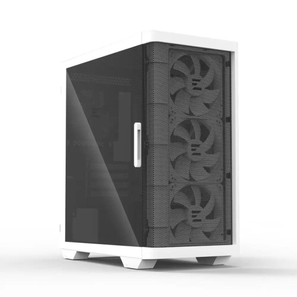 Zalman M4 WHITE carcasa de ordenador Mini Tower Negro. Blanco - detalle