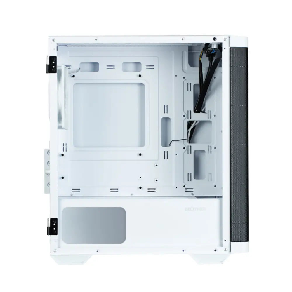 Zalman M4 WHITE carcasa de ordenador Mini Tower Negro. Blanco - detalle