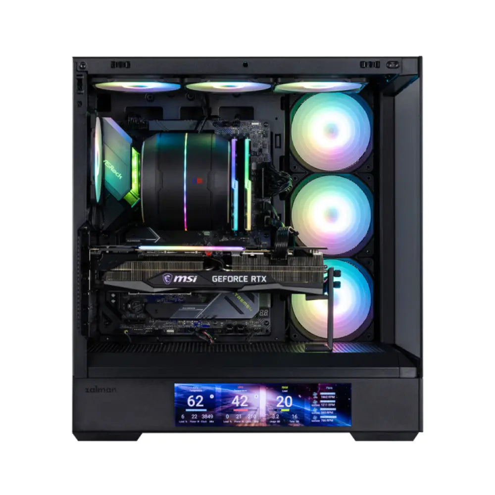 Zalman P40 DS BLACK Midi Tower Negro - detalle