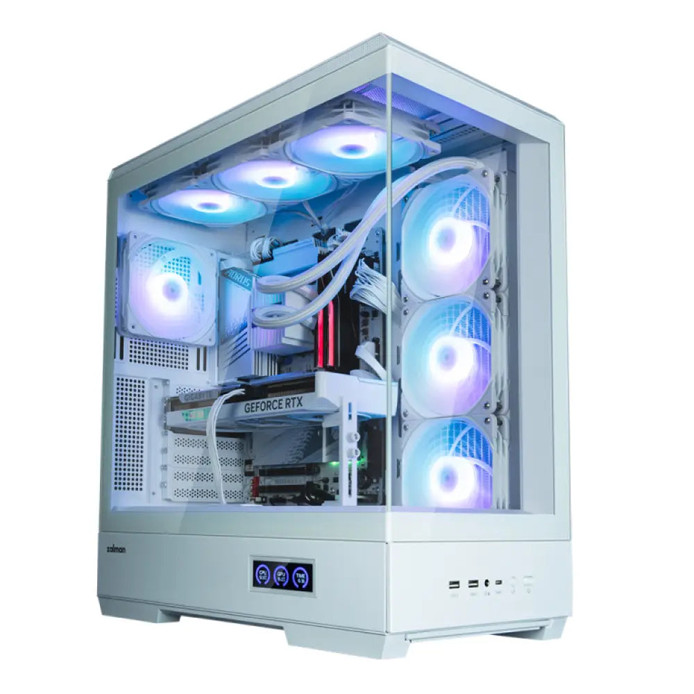 Zalman P50 DS White Midi Tower Blanco - detalle