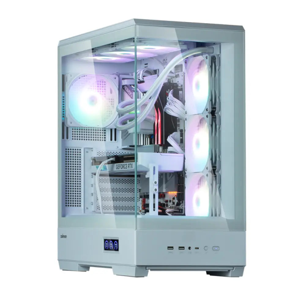 Zalman P50 DS White Midi Tower Blanco - detalle