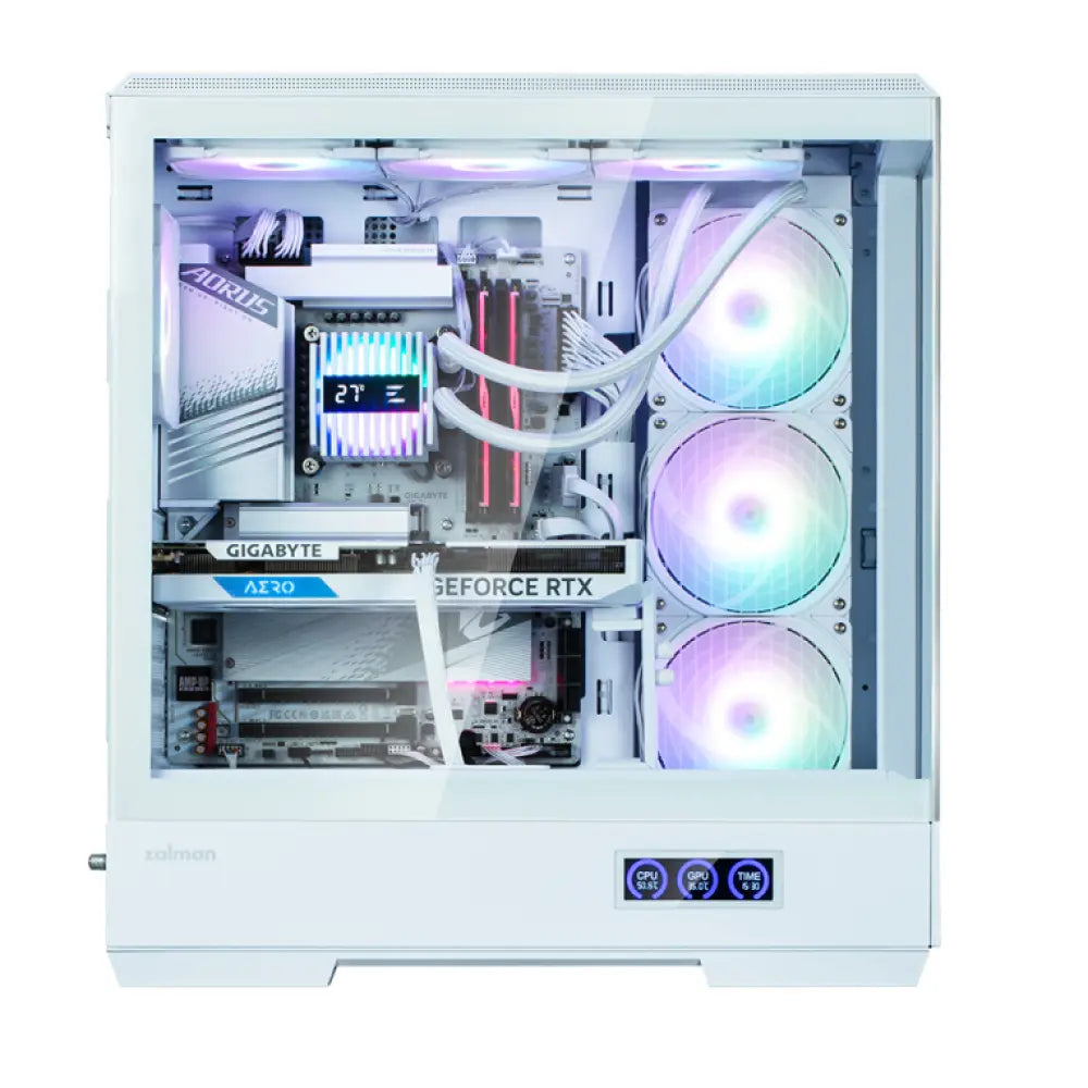 Zalman P50 DS White Midi Tower Blanco - detalle