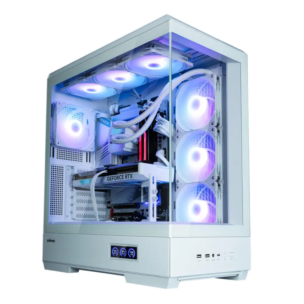 Zalman P50 DS White Midi Tower Blanco - detalle