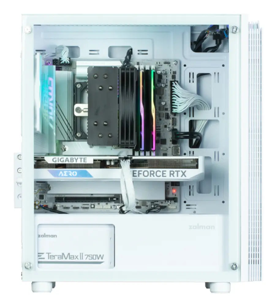 Zalman T4 PLUS Mini Tower Blanco - detalle