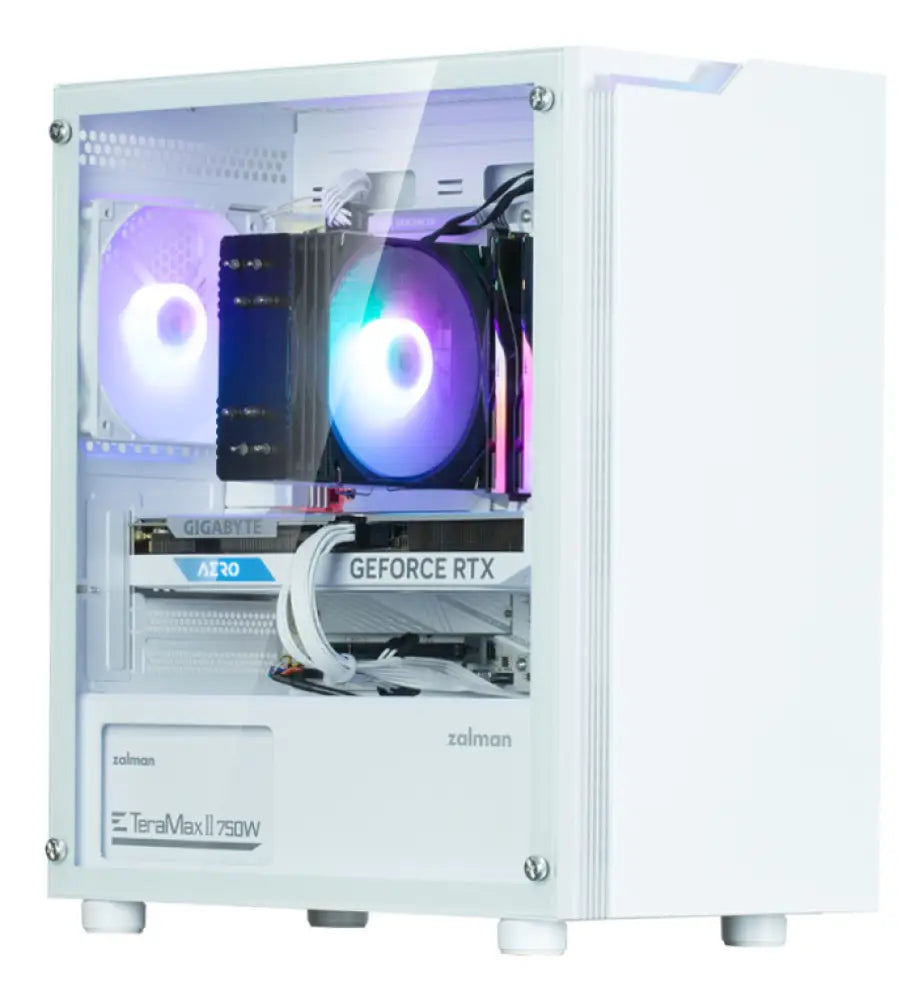 Zalman T4 PLUS Mini Tower Blanco - detalle