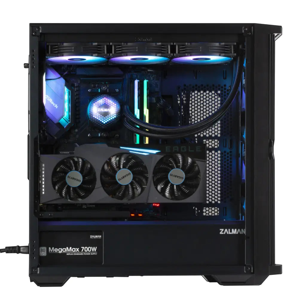 Zalman Z10 PLUS carcasa de ordenador Midi Tower Negro - detalle