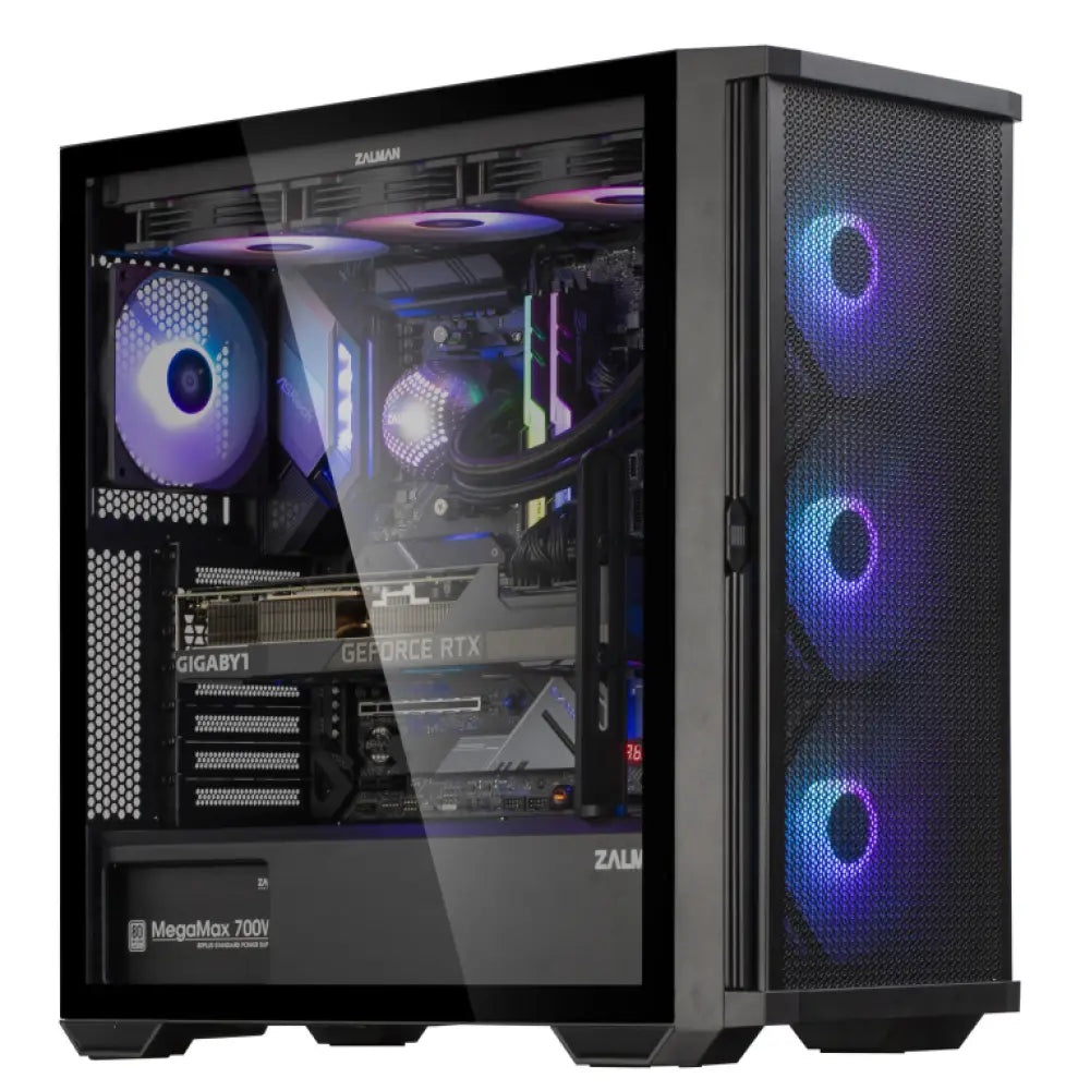 Zalman Z10 PLUS carcasa de ordenador Midi Tower Negro - detalle