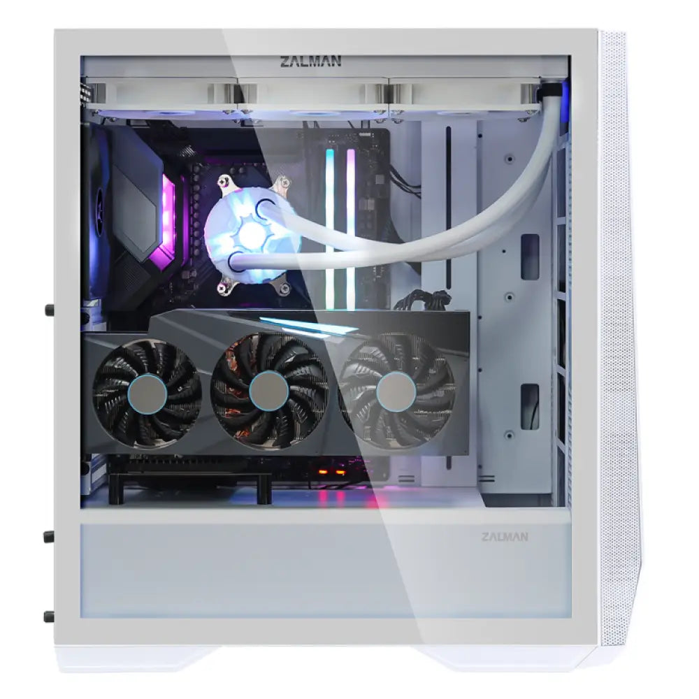 Zalman Z9 Iceberg ATX Mid Tower PC Case. White fan Midi Tower Blanco - detalle