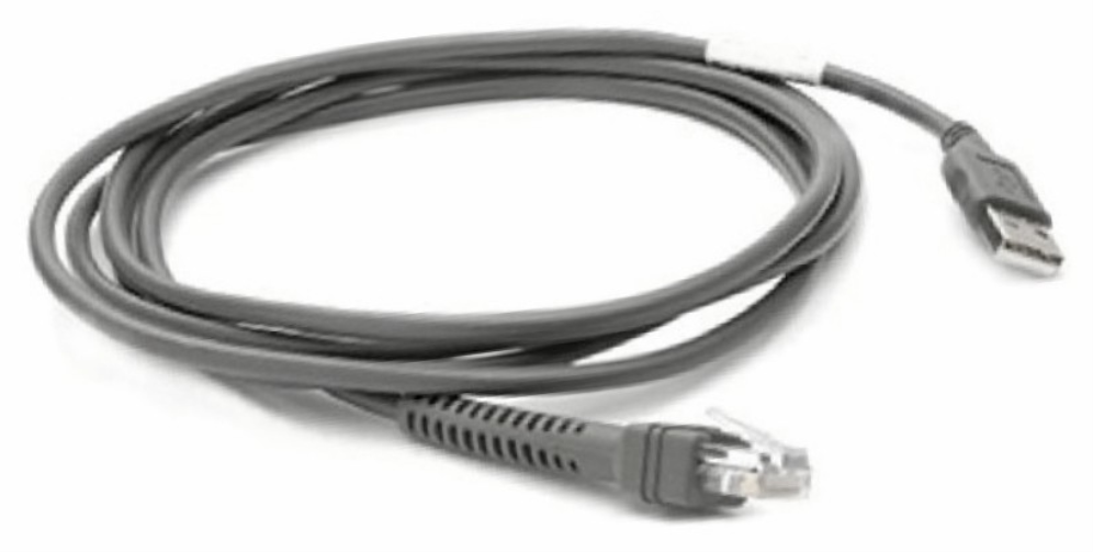 ZEBRA SHIELDED USB CABLE SER A CONNECCABL7FT/2.1M STRAIGHT