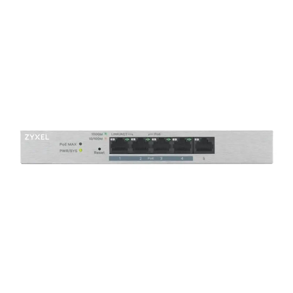 ZyXEL GS1200-5HPV2 Managed Switch 5xGb (4xPoE+) - detalle