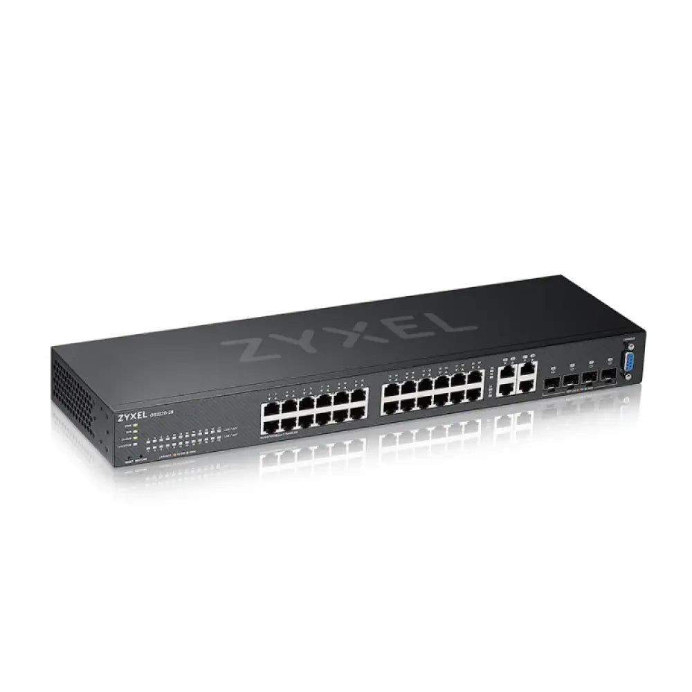 Zyxel GS2220-28-EU0101F switch Gestionado L2 Gigabit Ethernet (10/100/1000) Negro - detalle