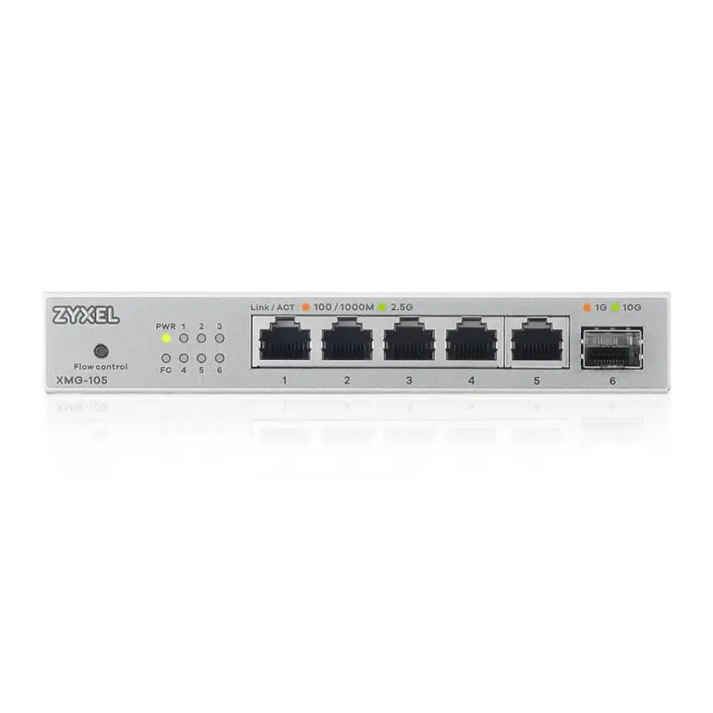 Zyxel XMG-105 Switch 5x2,5mGb 1xSFP+ Desktop - detalle